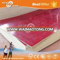 Twice Hot-Pressed Red Nature Bamboo Plywood For Construction