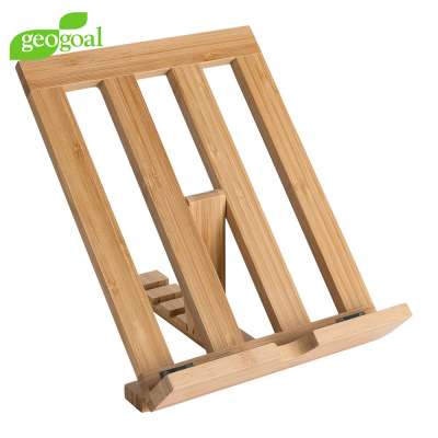 Bamboo mobile phone holder book stand holder tablet holder