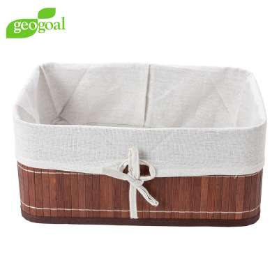 Handcraft Multifunctional Bamboo Laundry Basket Folding Storage Basket -M