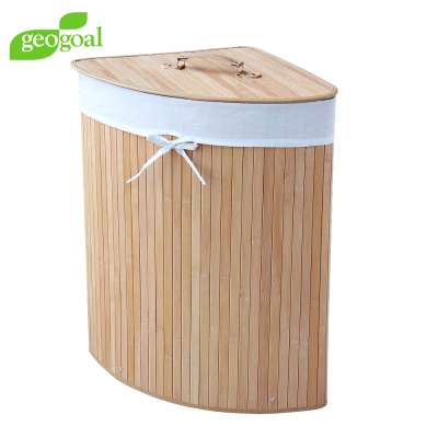 made in China bathroom bamboo laundry basket