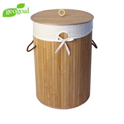 best seller bamboo folding laundry basket